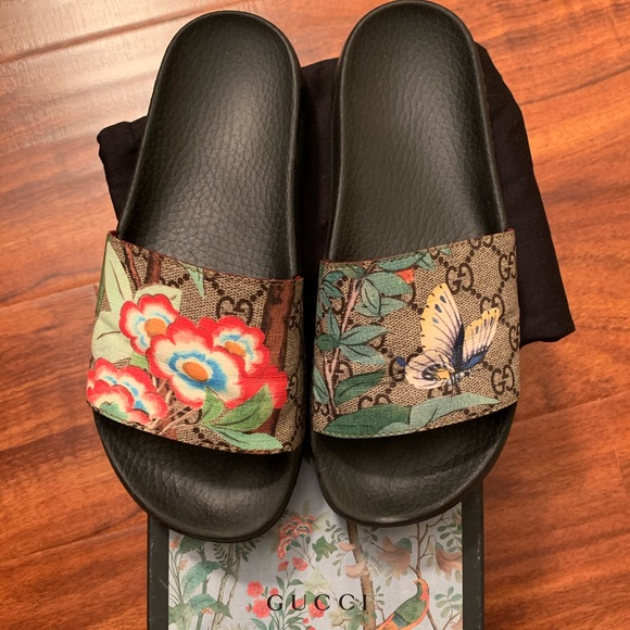 gucci tian slides womens